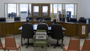 Photograph of the courtroom in Atlantic Highlands